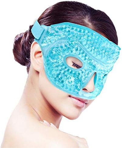 Reusable warm and cold gel therapy mask
