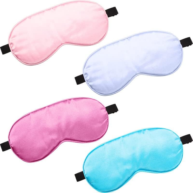 Four pack silk sleep eye masks