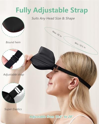 Mulberry silk blackout masks in black — photo 5