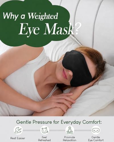 Plush weighted blackout sleep mask — photo 3