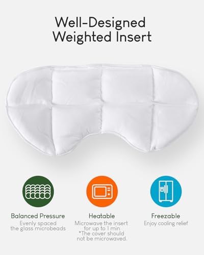 Plush weighted blackout sleep mask — photo 5
