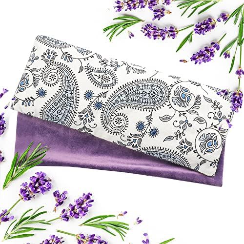 Lavender scented weighted yoga eye pillow