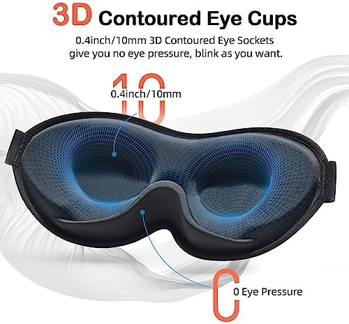 Zero pressure 3D side sleeper mask — photo 4