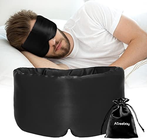 Large mulberry silk blackout eye mask