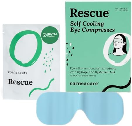 Self cooling hydrogel eye compress pads