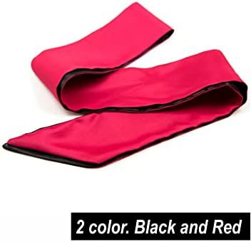 Red satin blindfold sleep mask — photo 5