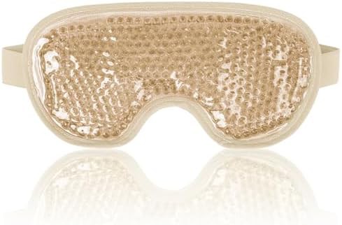 Champagne colored reusable cooling mask