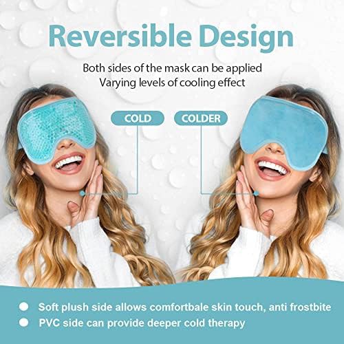 Blue cooling gel eye mask pair — photo 3