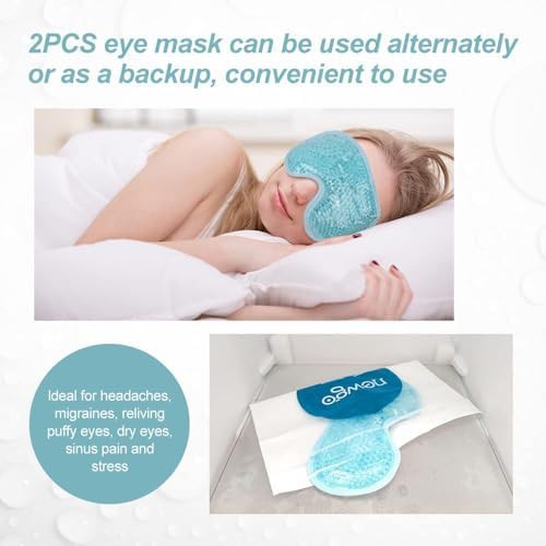 Blue cooling gel eye mask pair — photo 4