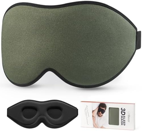 Contoured foam mask for side sleepers