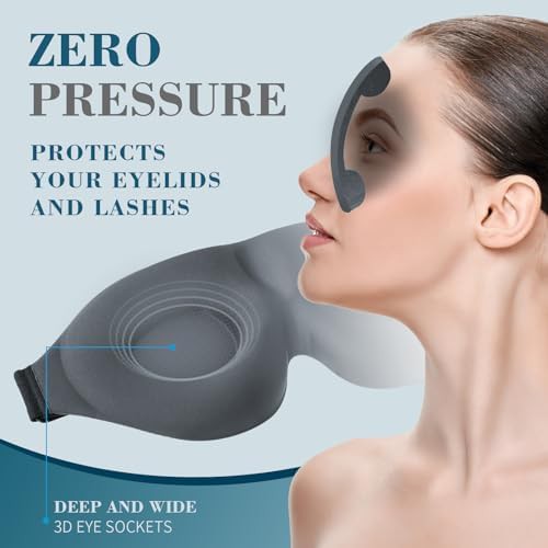 Contoured 3D sleep mask for side sleepers — photo 4