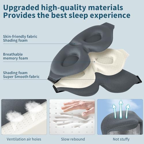 Contoured 3D sleep mask for side sleepers — photo 5