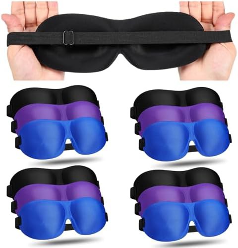Purple and black 3D blackout masks