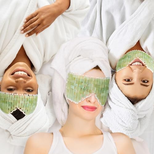 Natural jade stone cooling eye mask — photo 4
