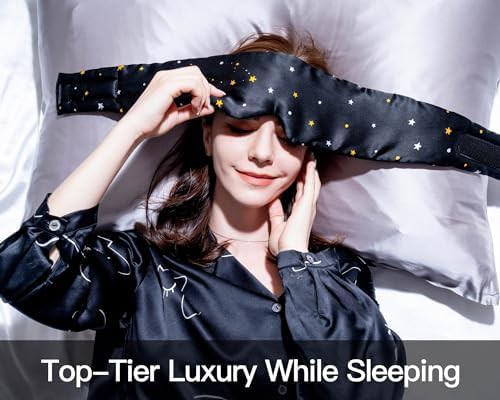 Starlight pattern mulberry silk sleep mask — photo 4