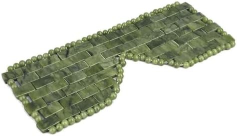 Large green jade stone facial mask