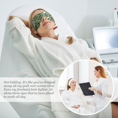 Large green jade stone facial mask — photo 3