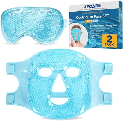 Cooling ice face and eye gel mask