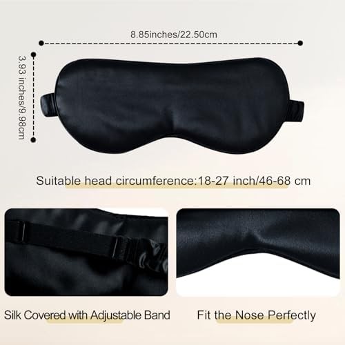 Mulberry silk adjustable sleep mask — photo 4