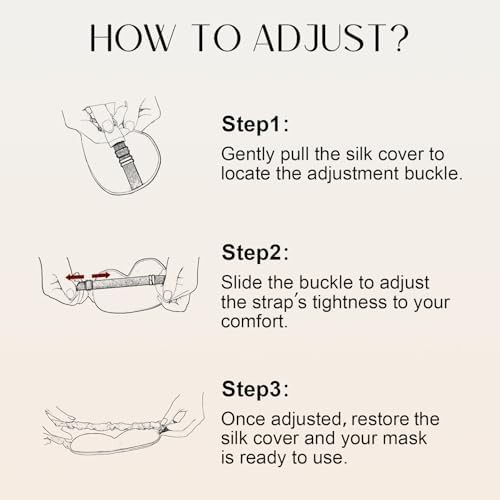 Mulberry silk adjustable sleep mask — photo 5