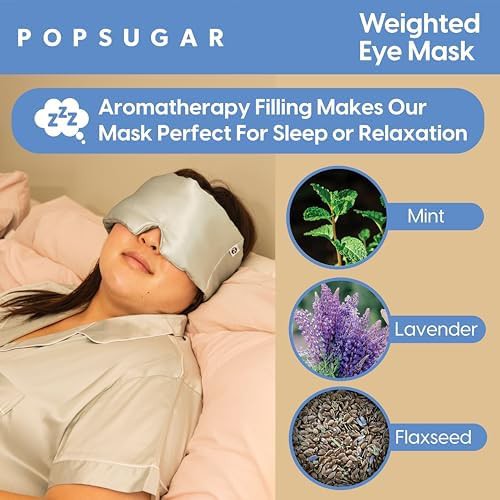 Weighted silk contoured travel eye mask — photo 3