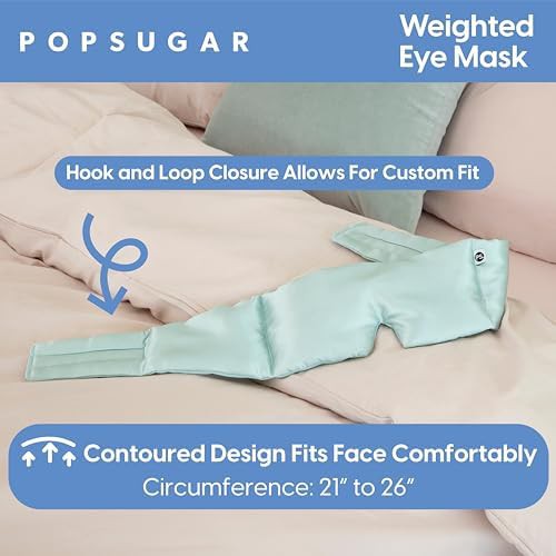 Weighted silk contoured travel eye mask — photo 4