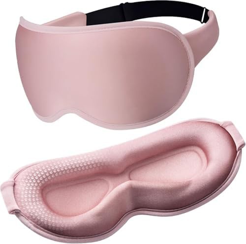 Blackout weighted eye mask for airplanes