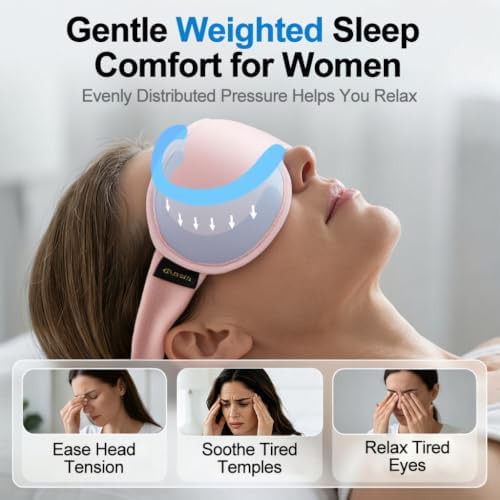 Blackout weighted eye mask for airplanes — photo 3
