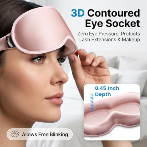 Blackout weighted eye mask for airplanes — photo 4