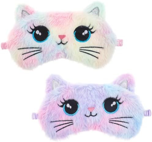 Kids plush cat sleep masks