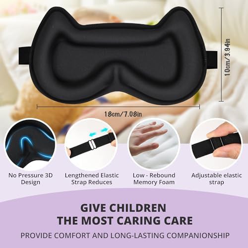 Kids silk 3d contoured sleep mask — photo 3