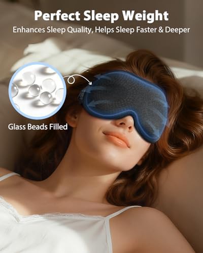 Weighted blackout mask for migraine relief — photo 3