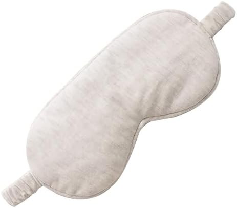 Beige cotton lightweight travel mask