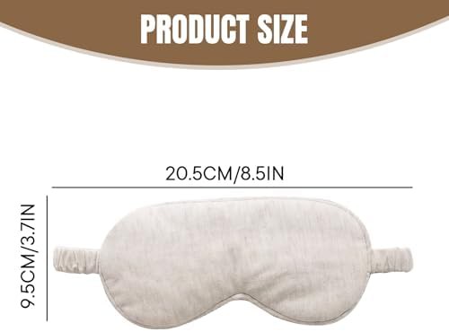 Beige organic cotton lightweight travel mask — photo 4