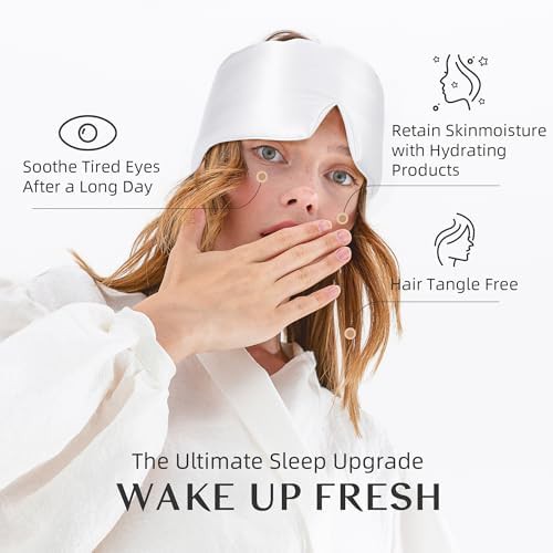 Mulberry silk blackout mask for side sleepers — photo 4
