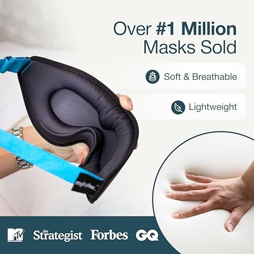 Contoured 3D blackout travel mask — photo 3