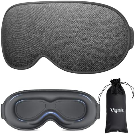 Gray 3D travel mask for men