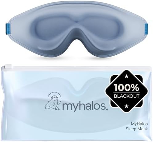 Ergonomic 3D sleep mask in gray