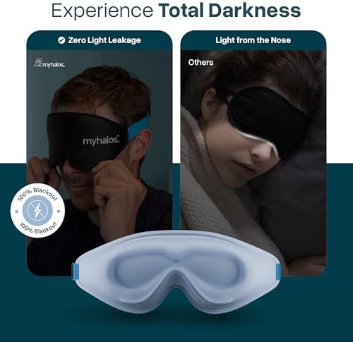 Ergonomic 3D sleep mask in gray — photo 4