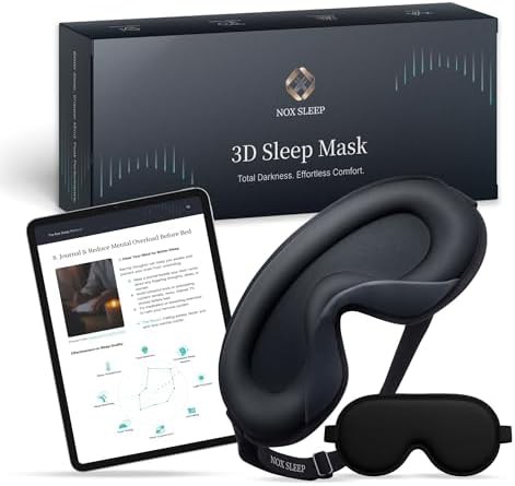 Black ice silk 3D contoured mask
