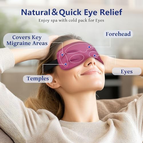 Cooling silk mask for migraine relief — photo 4