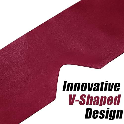 Satin sleep masks in black and burgundy — photo 3