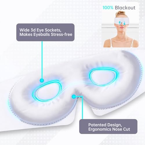 White bamboo cooling 3D mask — photo 3