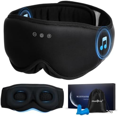 Wireless blackout headphone eye mask