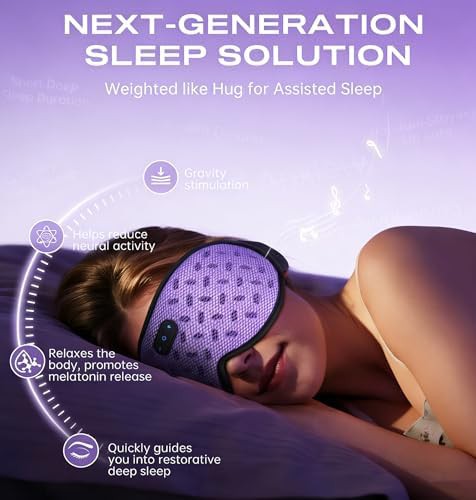 Purple weighted mask with hot and cold compress — photo 3