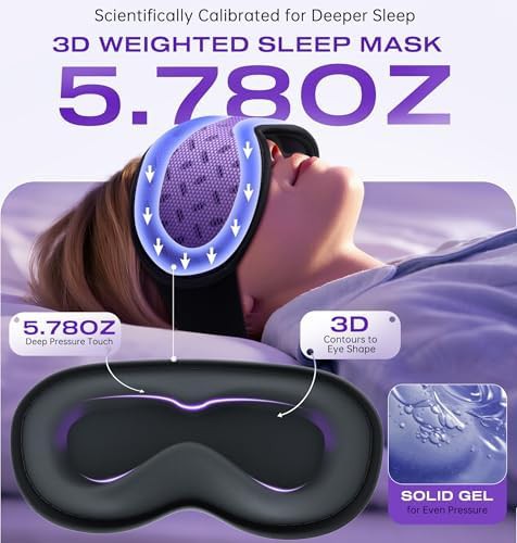 Purple weighted mask with hot and cold compress — photo 4