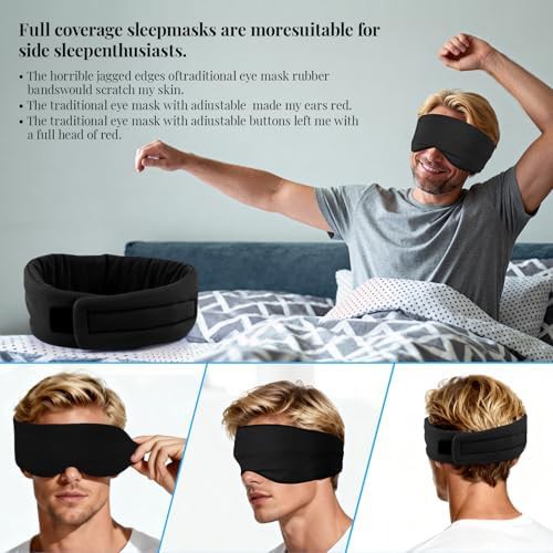 Cotton light blocking mask large fit — photo 4