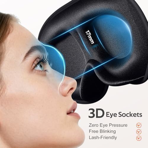 Black 3D mask for side sleepers — photo 3