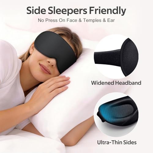Black 3D mask for side sleepers — photo 4