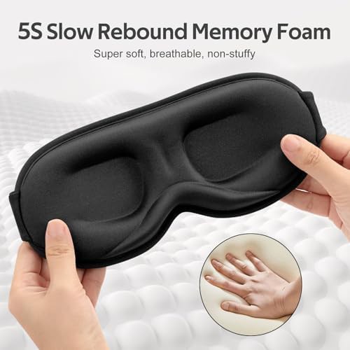 Black 3D mask for side sleepers — photo 5